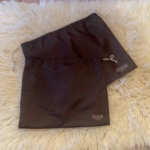 Coach Dark Brown Dust Bags